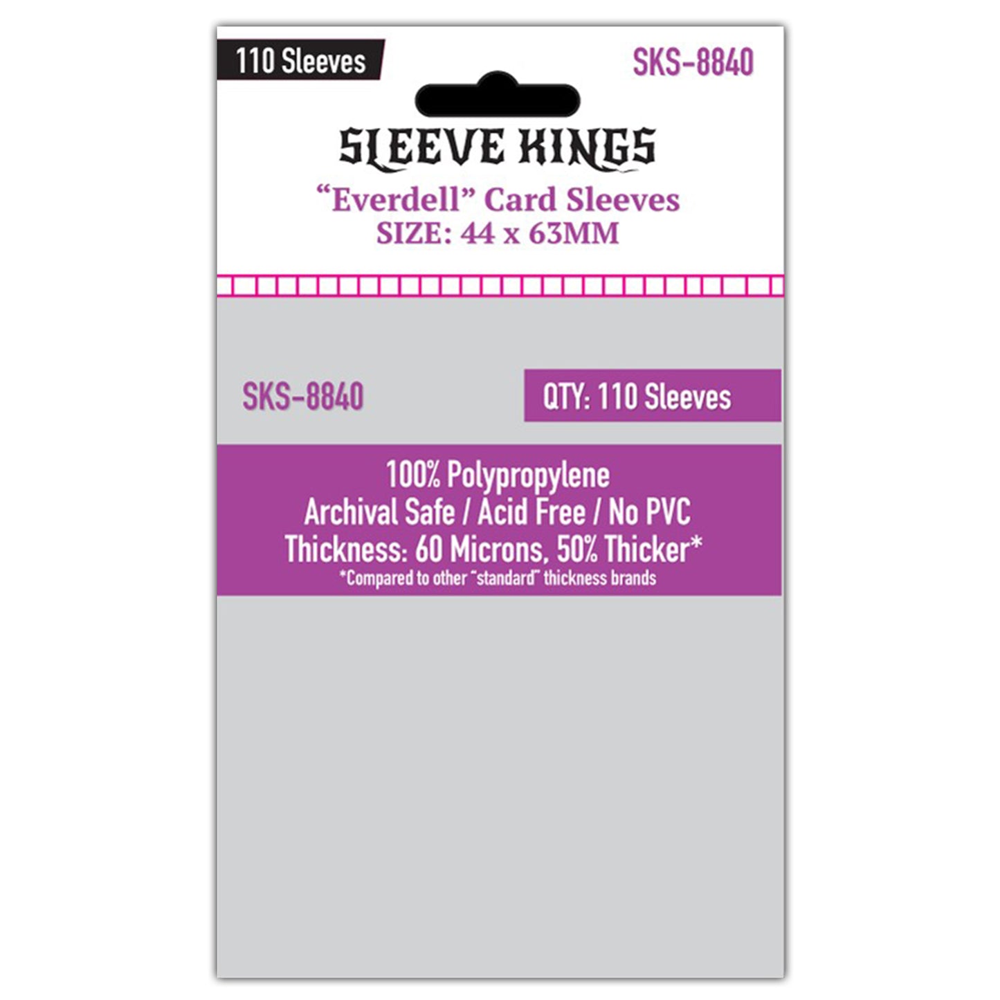 '"Etherfields Mini Compatible" Sleeves (44 X 63 MM) - 110 Pack, SKS-8840