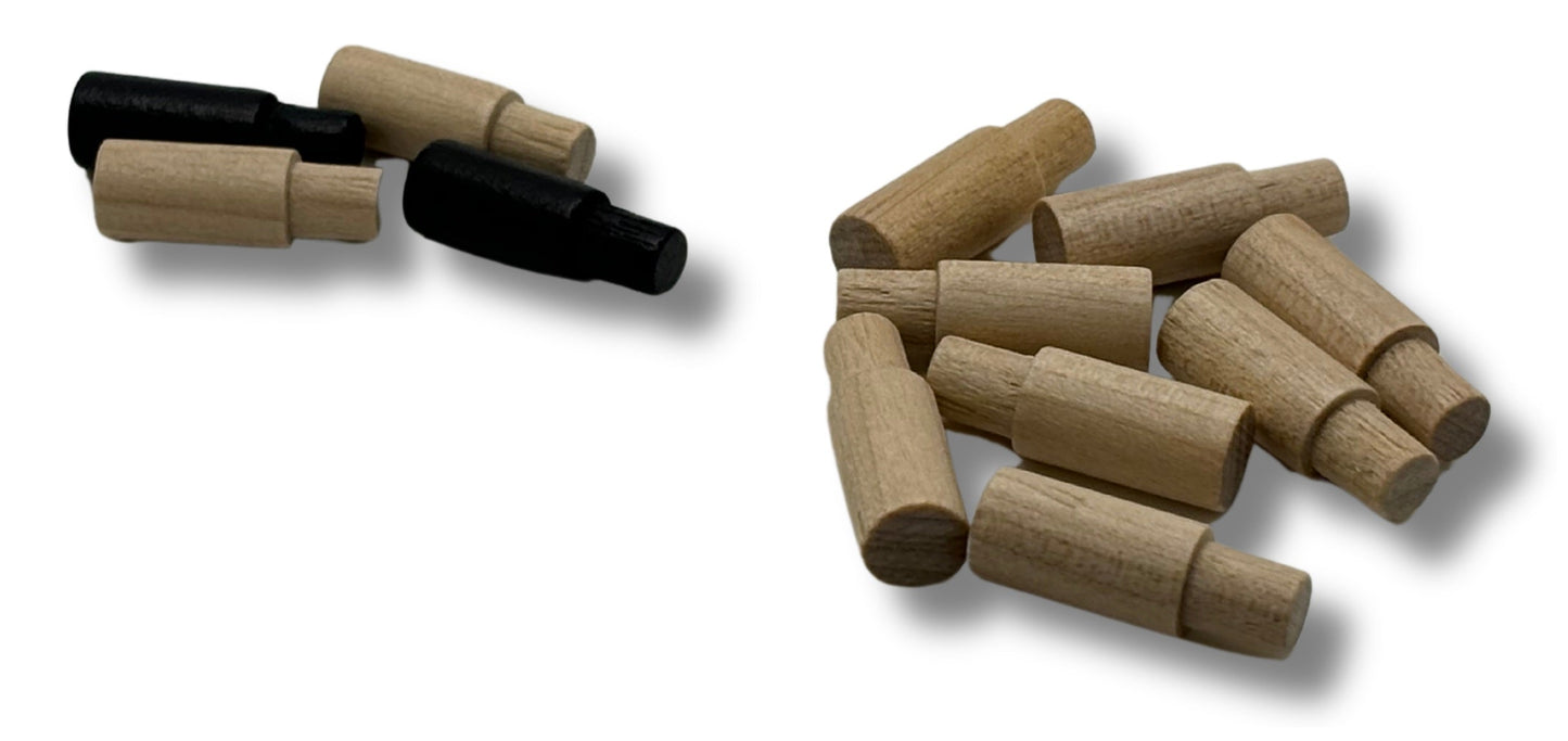 Magnetic Clasp Storage Box With 2 Pegs; Scoring Track for Crokinole + 28 discs (2024 Version)