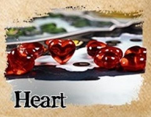 Translucent Plastic 20-pack Resource Tokens: Heart