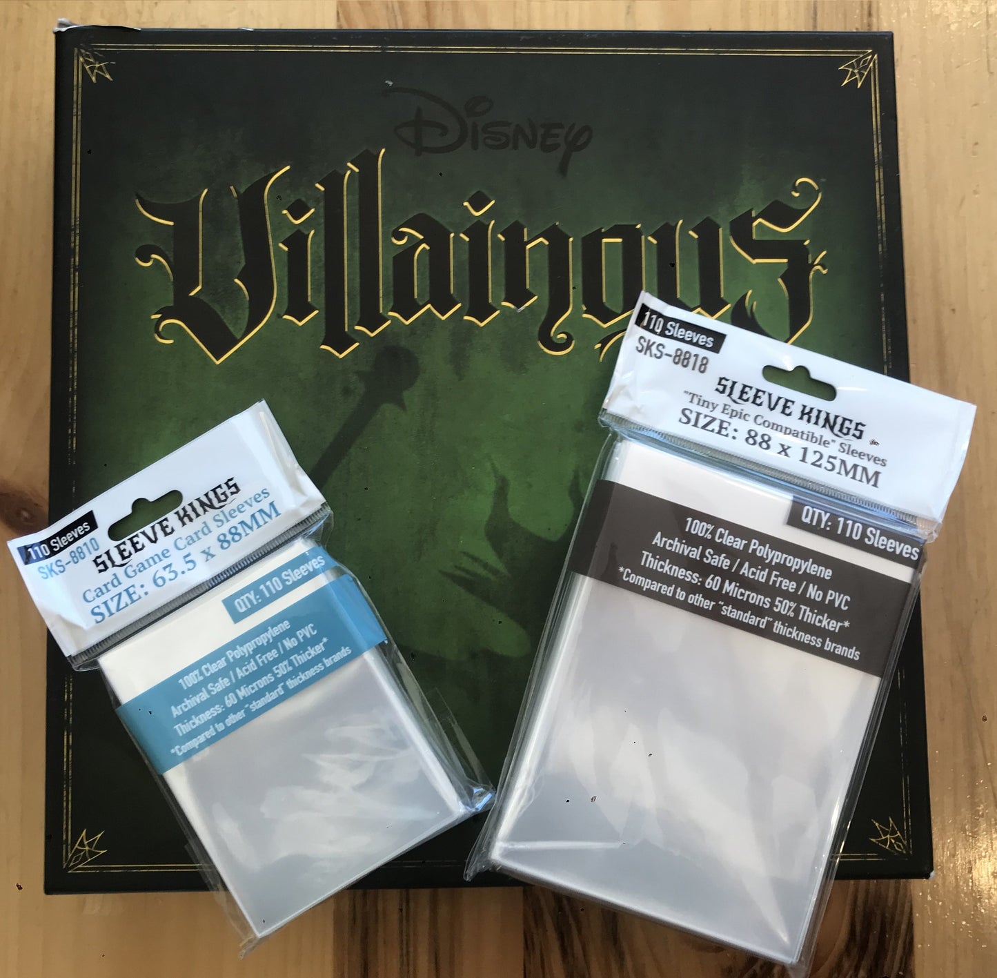 "Disney Villainous: The Worst Takes it All" Compatible Sleeve Bundle (8810 X 3 + 8818 x 1)