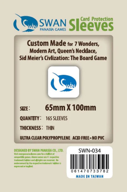 65x100mm -165 Pack, Thin Sleeves (SWN-034)