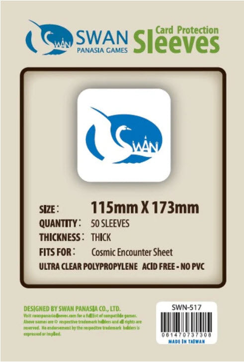 115x173mm Cosmic Encounter Sheet-50 pack, Thick Sleeves (SWN-517)