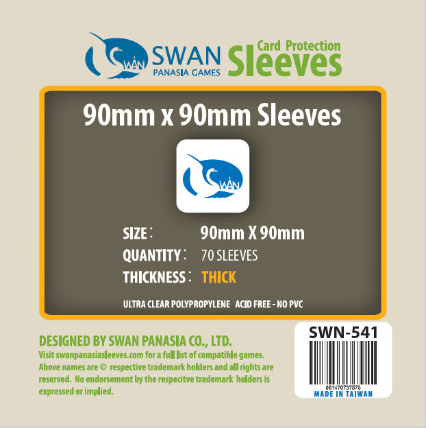 90x90mm -70 pack, Thick Sleeves (SWN-541)