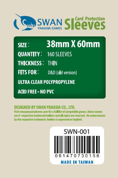 38x60mm - 160 Pack, Thin Sleeves (SWN-001)