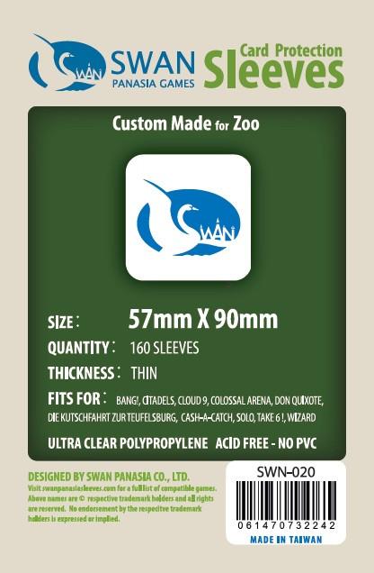 57x90mm Standard USA -160 pack, Thin Sleeves (SWN-020)
