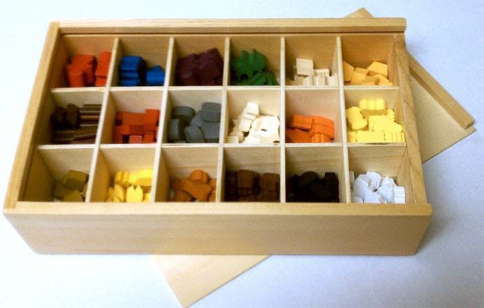 Premium Wooden Token Set - Euro Token + Farmer + Animeeples - - Mayday Games