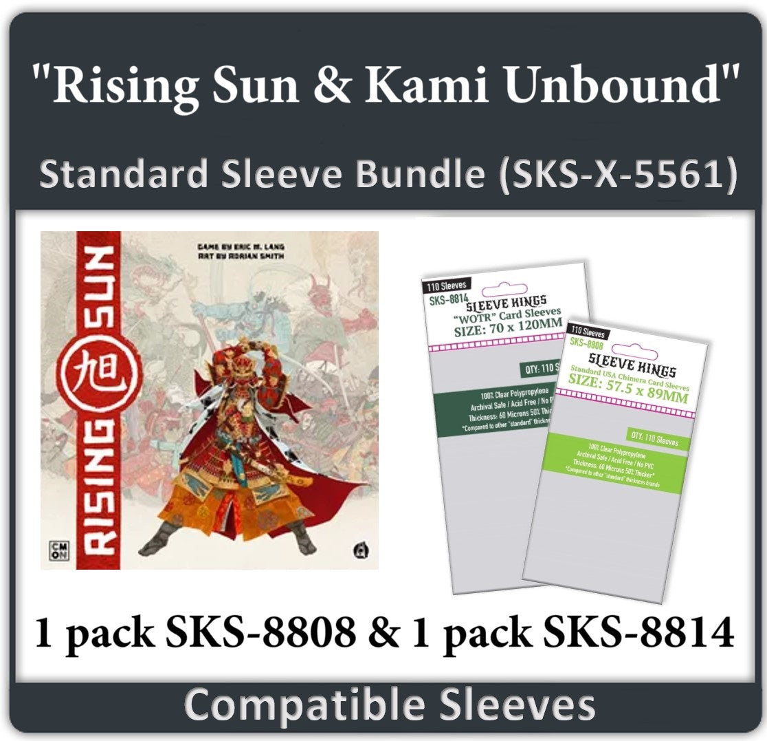 "Rising Sun & Kami Unbound" Compatible Sleeve Bundle (8808 X 1 + 8814 X 1)