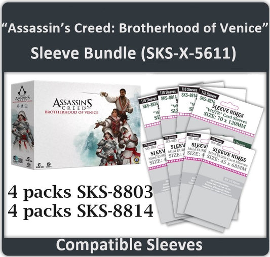 "Assassin's Creed: Brotherhood of Venice ALL IN" Compatible Sleeve Bundle (8803 X 4 + 8814 X 4)