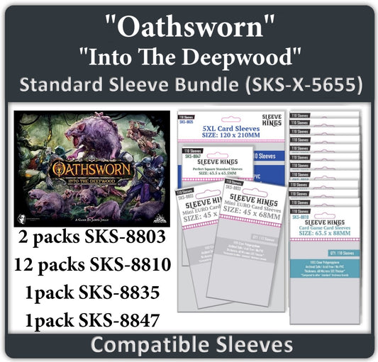 "Oathsworn: Into The Deepwood" Compatible Sleeve Bundle (8803 x 2 + 8810 X 12 +8835 X 1 + 8847 X 1)