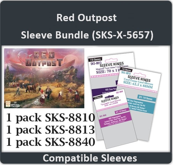 "Red Outpost" Compatible Sleeve Bundle (8840 X 1 + 8810 X 1 + 8813 X 1)