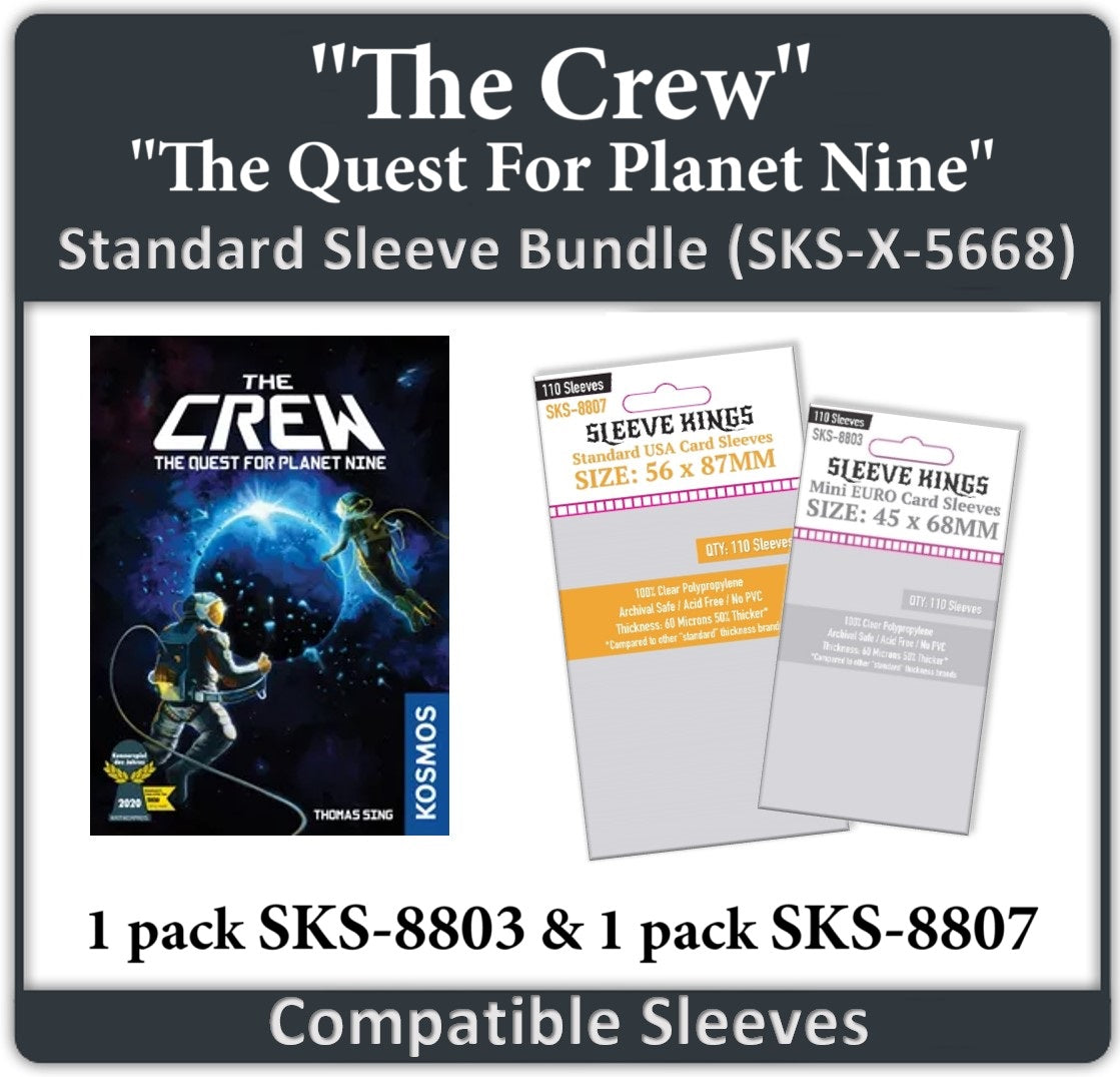 "The Crew: The Quest for Planet Nine" Compatible Sleeve Bundle (8803 X 1 + 8807 X 1)