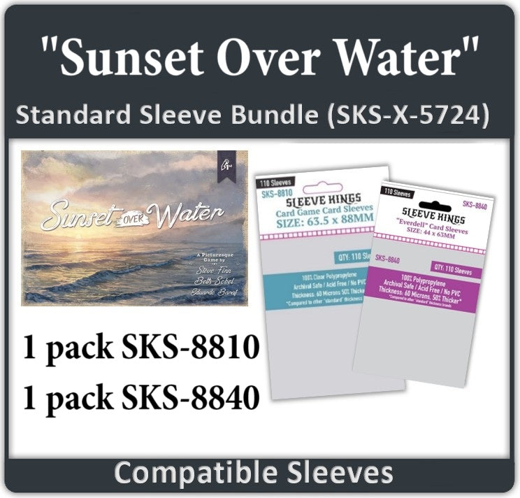"Sunset Over Water" Compatible Card Sleeve Bundle (8810 X 1, 8840 X 1)