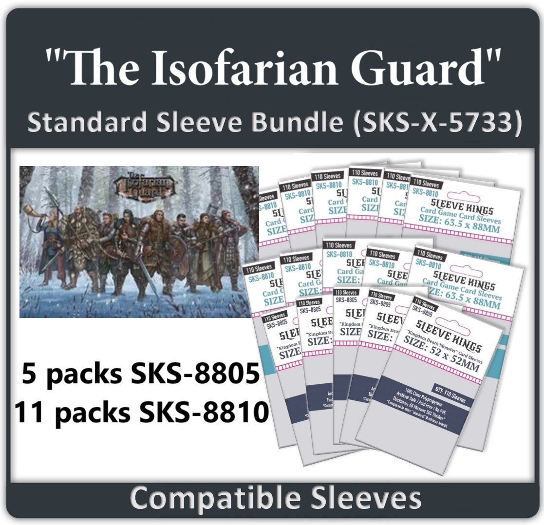 "The Isofarian Guard" Compatible Card Sleeve Bundle (8805 X 5, 8810 X 11)