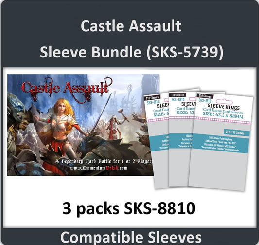 Castle Assault Compatible Card Sleeve Bundle (8810 x 3)