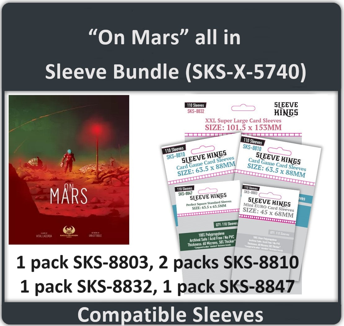 "On Mars ALL IN" Compatible Card Sleeve Bundle (8803 x1 + 8810 x2 + 8832 x1 + 8847 x1 )