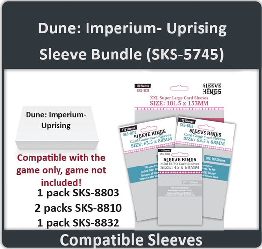 Dune: Imperium – Uprising Compatible Card Sleeve Bundle (8803 X 1, 8810 X 2, 8832 X 1)