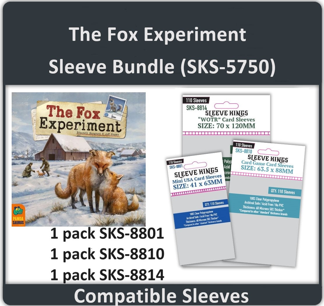 "The Fox Experiment" Compatible Card Sleeve Bundle (8801 x 1, 8810 x 1, 8814 x 1)