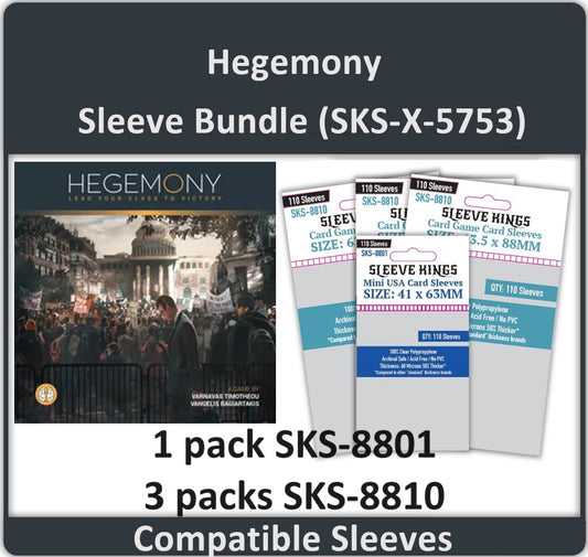 Hegemony Compatible Card Sleeve Bundle (8801 x 1, 8810 x 3)