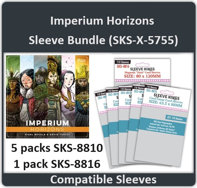"Imperium: Horizons" Compatible Card Sleeve Bundle (8810 x 5, 8816 x 1)