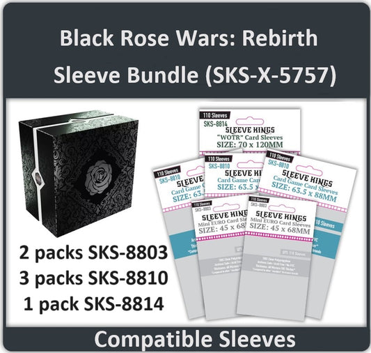 Black Rose Wars: Rebirth Compatible Card Sleeve Bundle (8803 x 2, 8810 x 3, 8814 x 1)