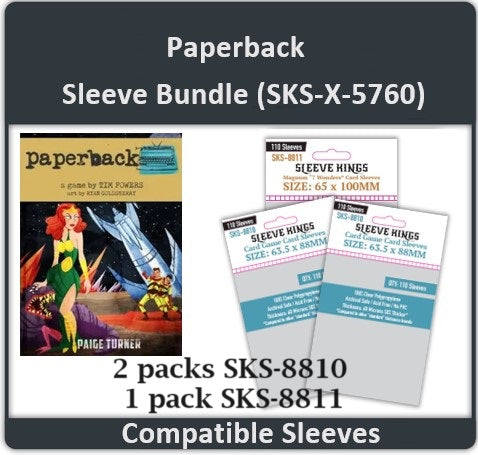 "Paperback" Compatible Card Sleeve Bundle (8810 X 2 + 8811 X 1)