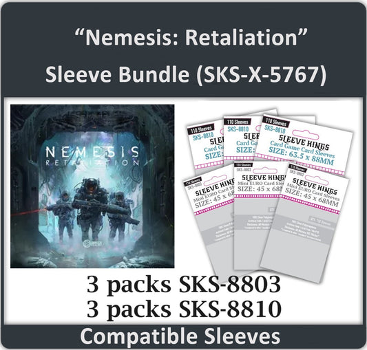 "Nemesis Retaliation" All In Gamefound Sleeve Bundle (8803 X 3 + 8810 X 3)