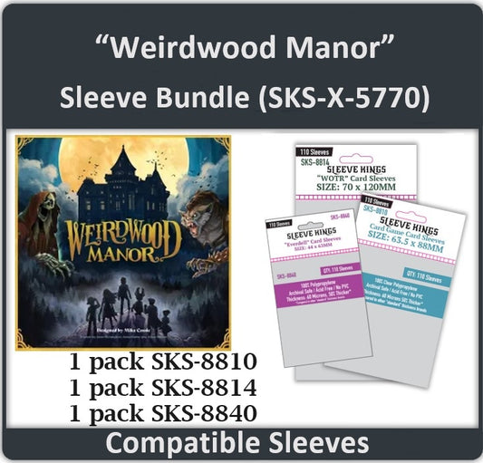 "Weirdwood Manor" Compatible Card Sleeve Bundle (8810 x 1 + 8814 x 1 + 8840 x 1)