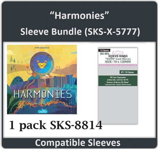 "Harmonies" Compatible Card Sleeve Bundle (8814 x 1)