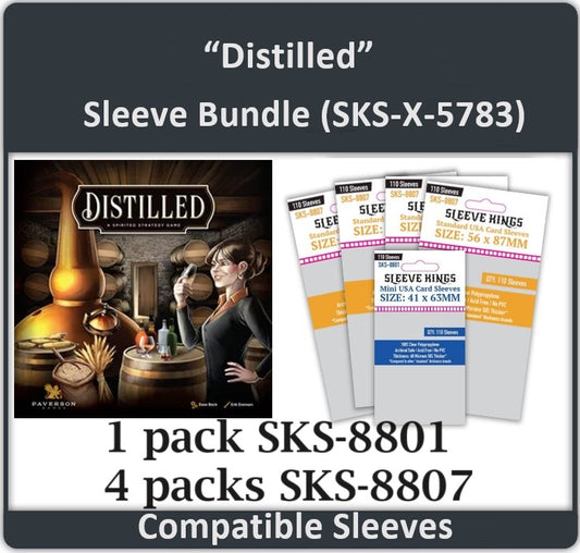 "Distilled" Compatible Card Sleeve Bundle (8801 x 1 + 8807 x 4)