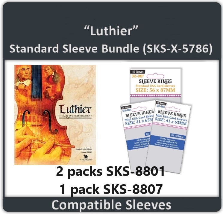 "Luthier" Compatible Card Sleeve Bundle (8801 x 2, 8807 x 1)