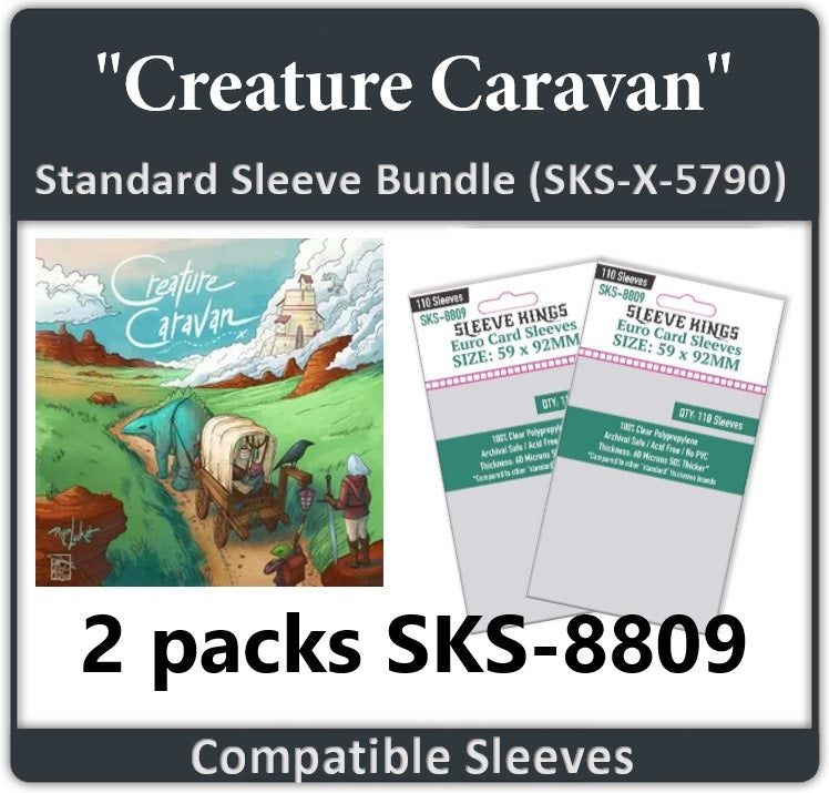 "Creature Caravan" Compatible Card Sleeve Bundle (8809 x 2)