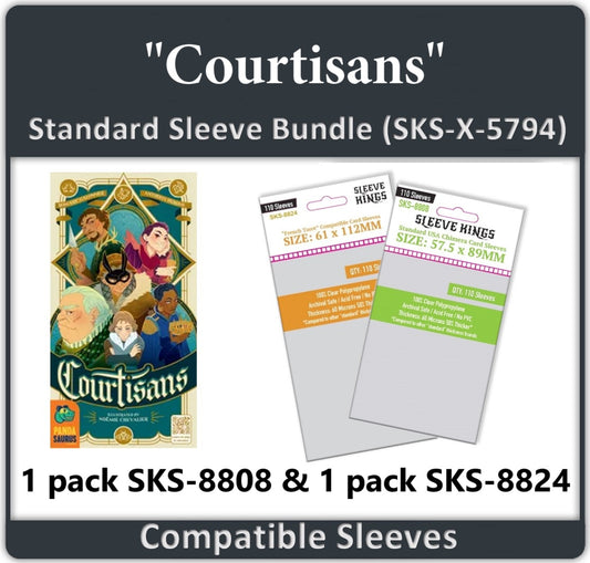 "Courtisans" Compatible Card Sleeve Bundle (8808 x 1, 8824 x 1)