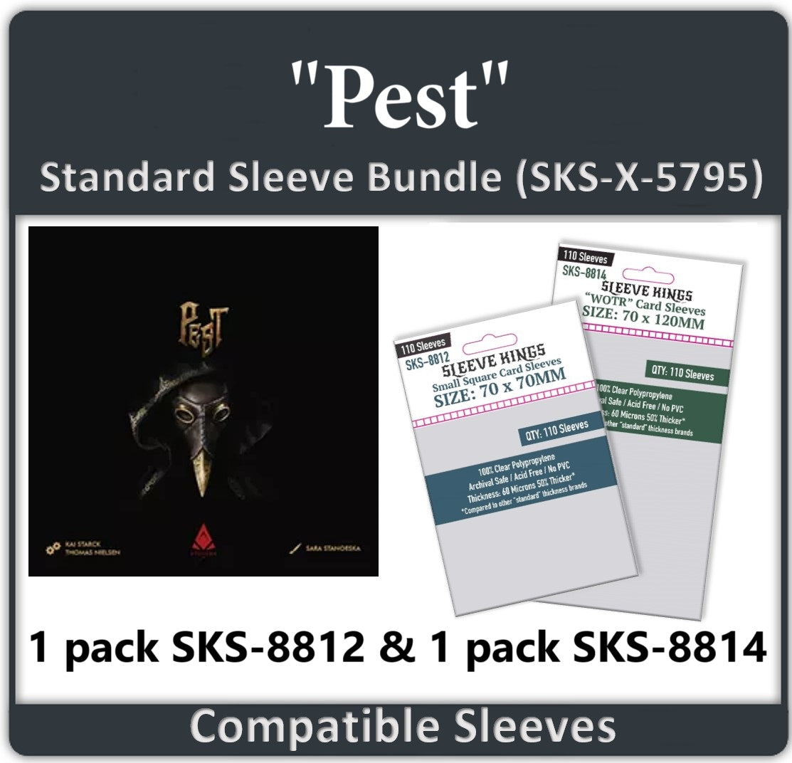 "Pest" Compatible Card Sleeve Bundle (8812 x 1, 8814 x 1)