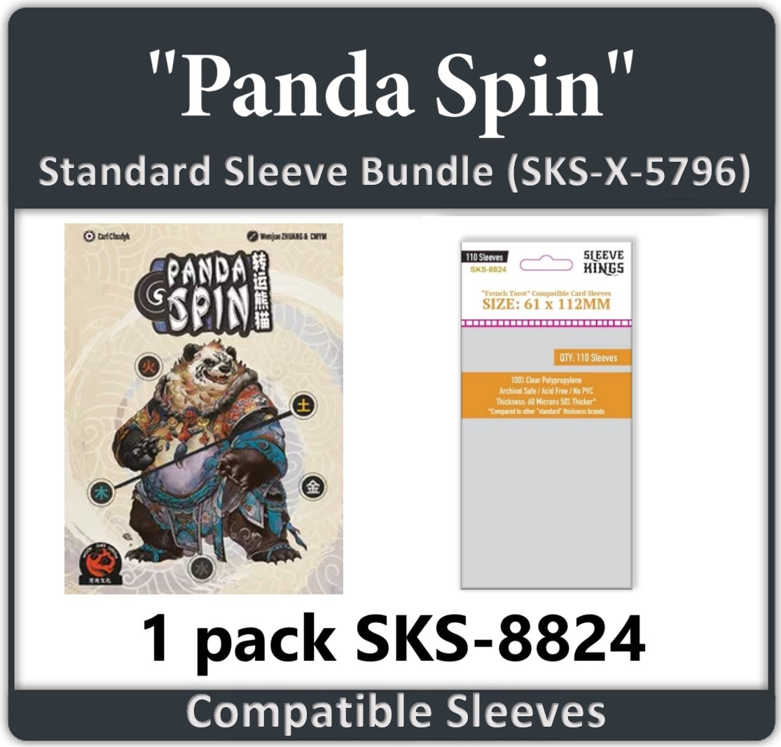 "Panda Spin" Compatible Card Sleeve Bundle (8824 x 1)