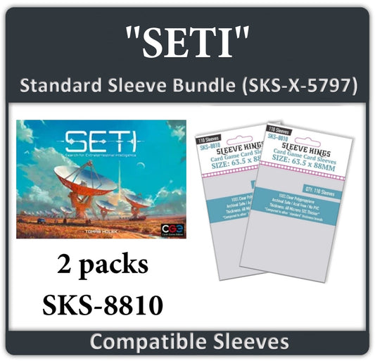 "SETI" Compatible Card Sleeve Bundle (8810x 2)