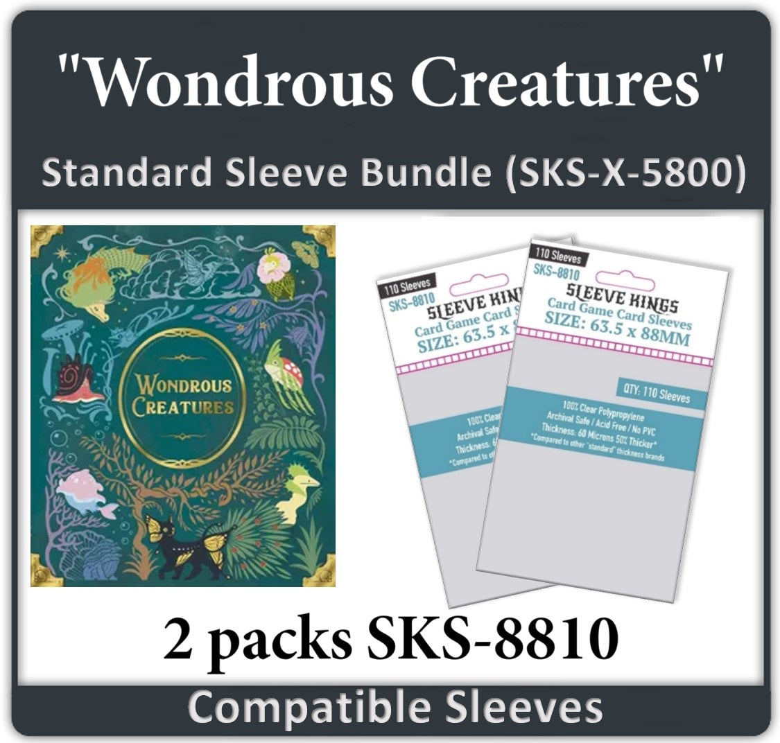 "Wondrous Creatures" Compatible Card Sleeve Bundle (8810 x 2)