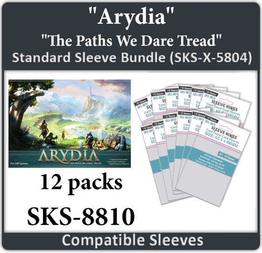 "Arydia: The Paths We Dare Tread" Compatible Card Sleeve Bundle (8810 x 12)