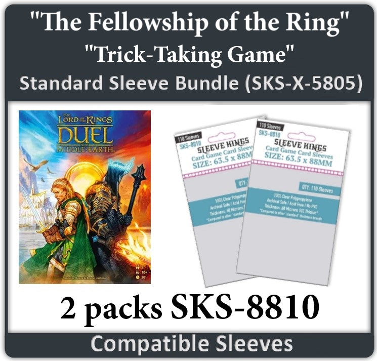 "The Fellowship of the Ring: Trick-Taking Game" Compatible Card Sleeve Bundle (8810 x 2)