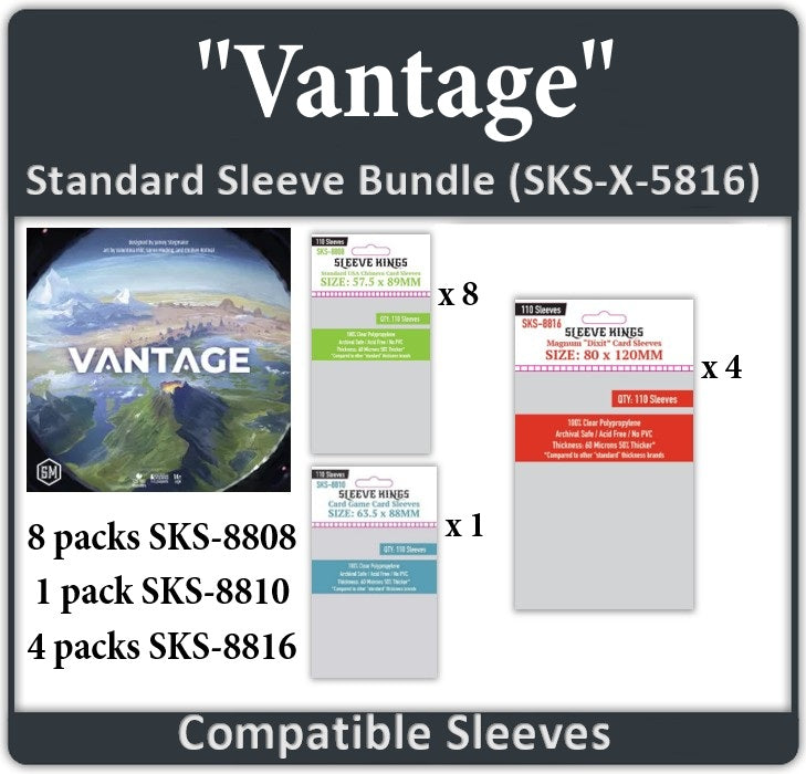 "Vantage" Compatible Sleeve Bundle (8809x 8, 8810 x 1, 8816 x 4)