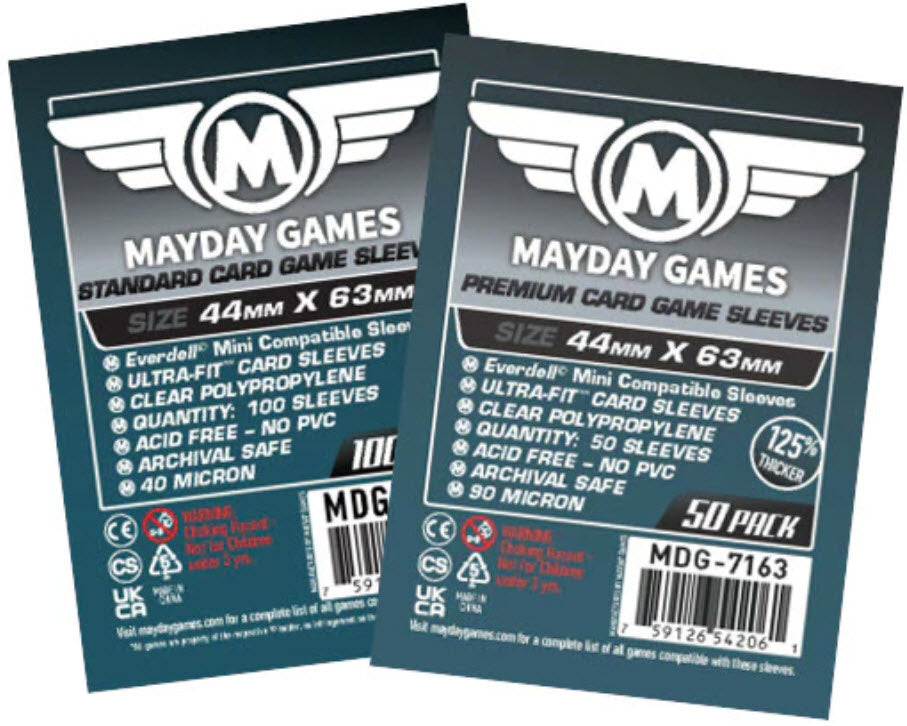 "Everdell Mini Compatible" Sleeves (44 X 63 MM) - (Premium 7163 or Standard 7158)