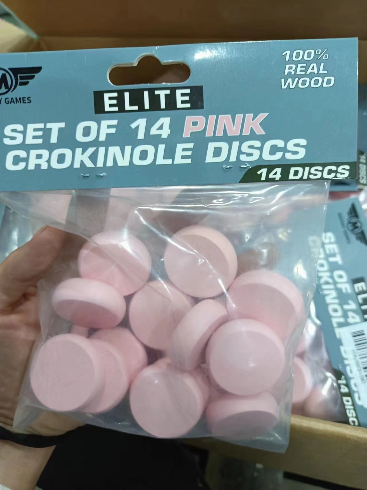 ELITE 14 Count Crokinole Discs (Choose from 10 colors) + Scoring Peg