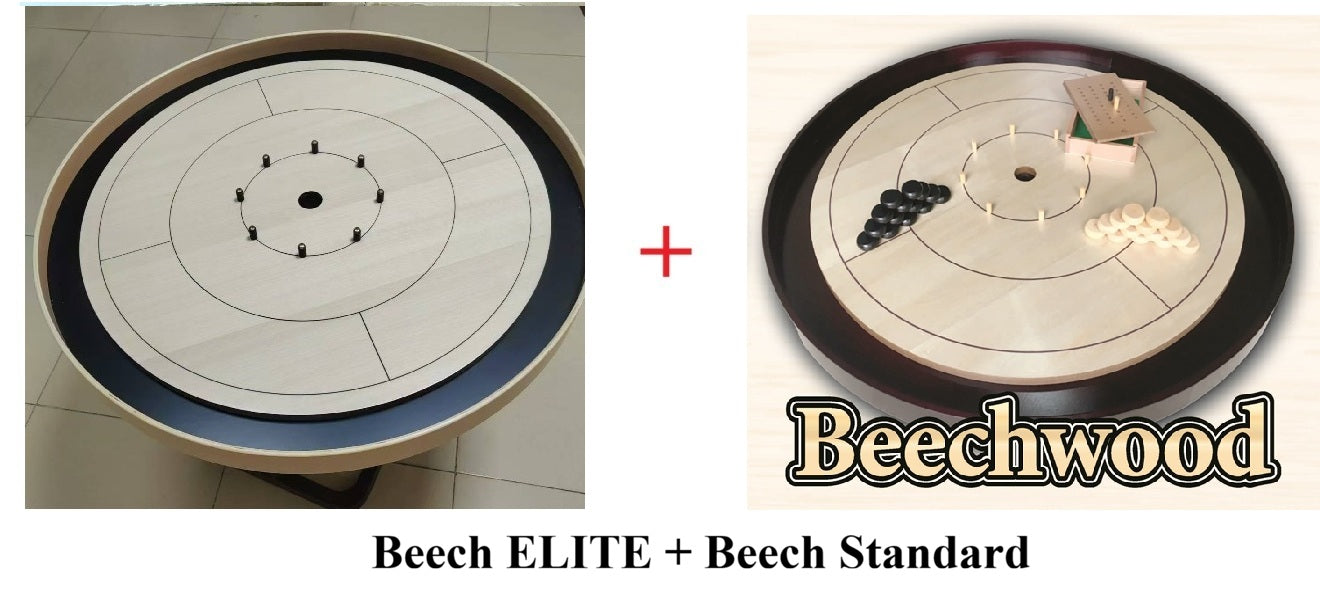 GAMA Special: Crokinole TOURNAMENT x2 (Mahogany or Beech) in Standard or Elite