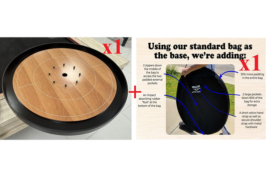 Crokinole ELITE Edition Hardwood Board (2026 Edition) in Maple or Cherry PREORDER