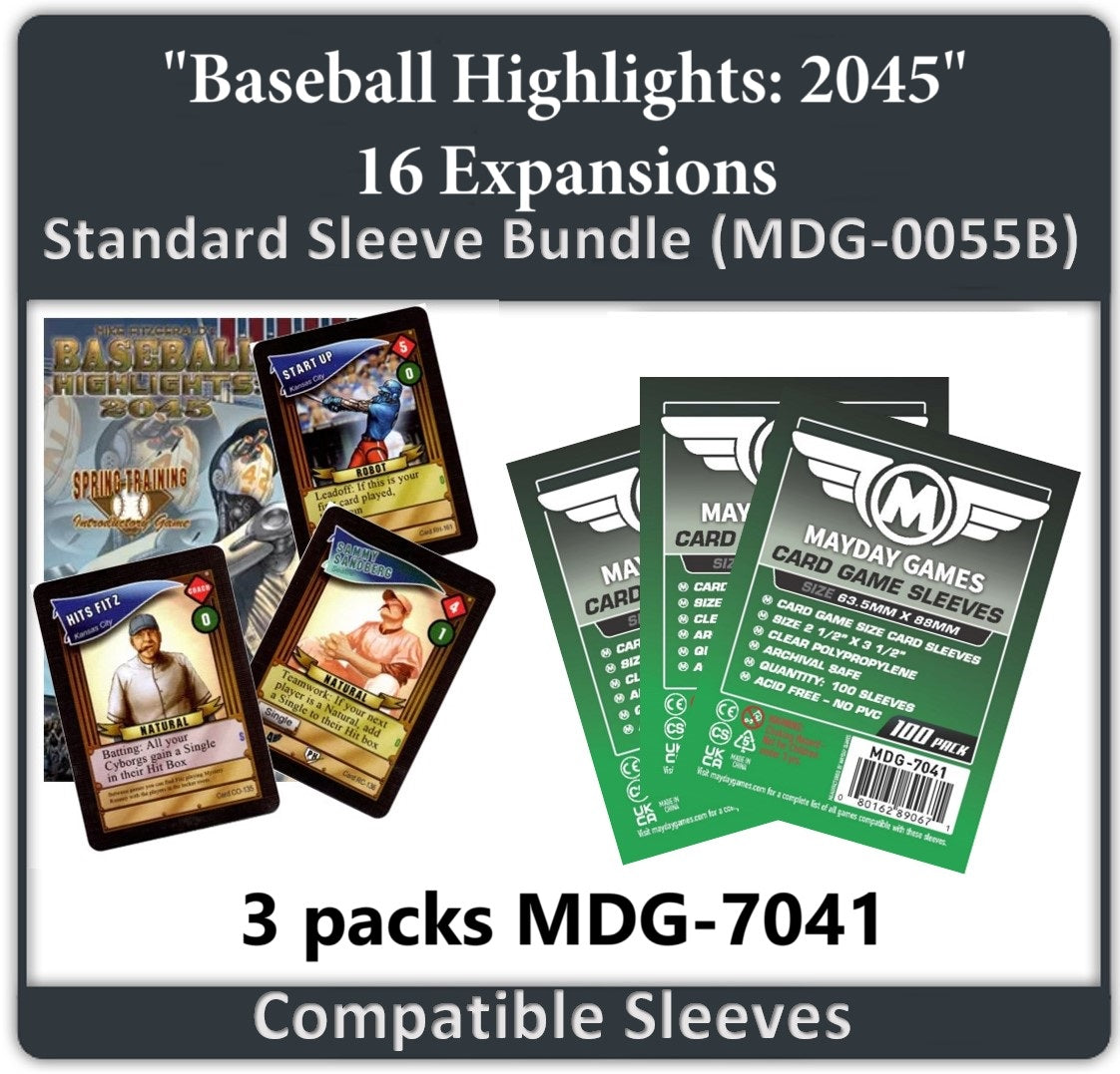 "Baseball Highlights: 2045- Expansions" Card Sleeve Bundle