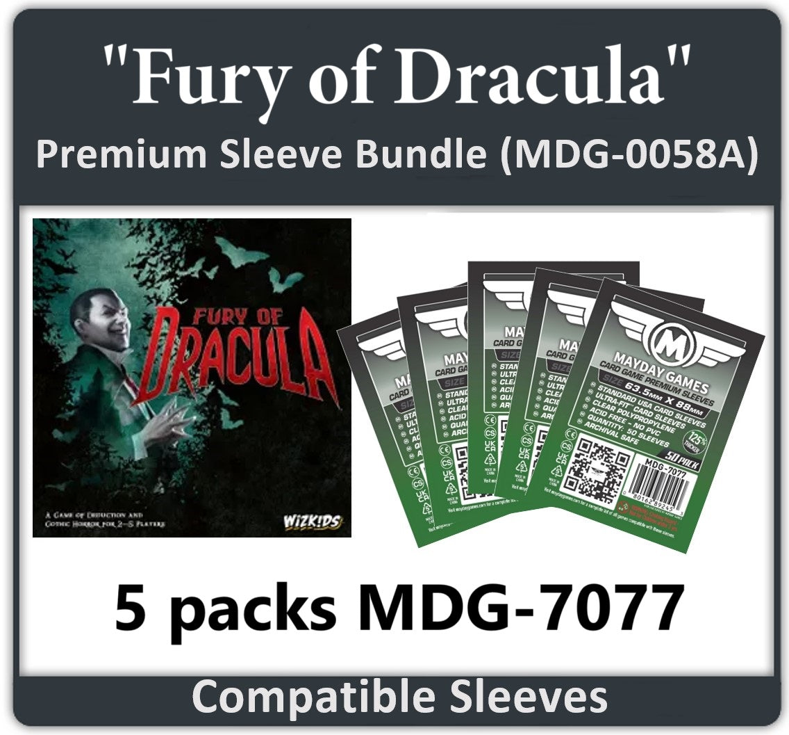 "Fury of Dracula" Compatible Card Sleeve Bundle