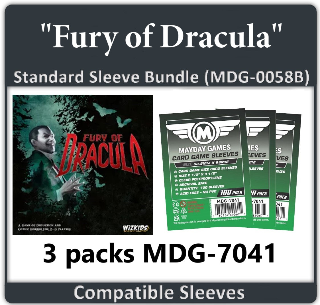 "Fury of Dracula" Compatible Card Sleeve Bundle