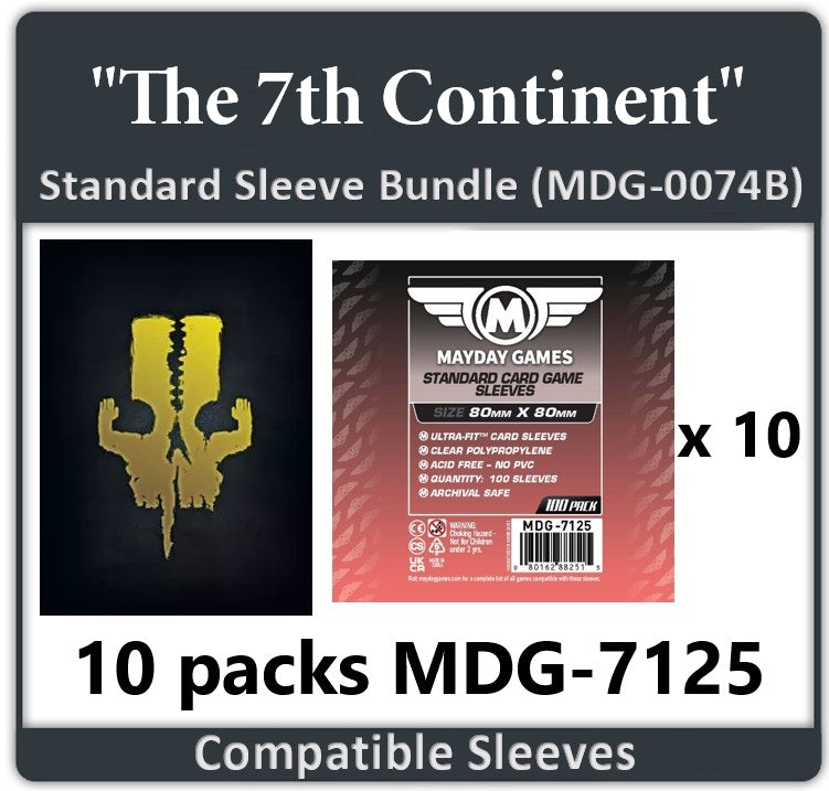 "The 7th Continent" Compatible Card Sleeve Bundle