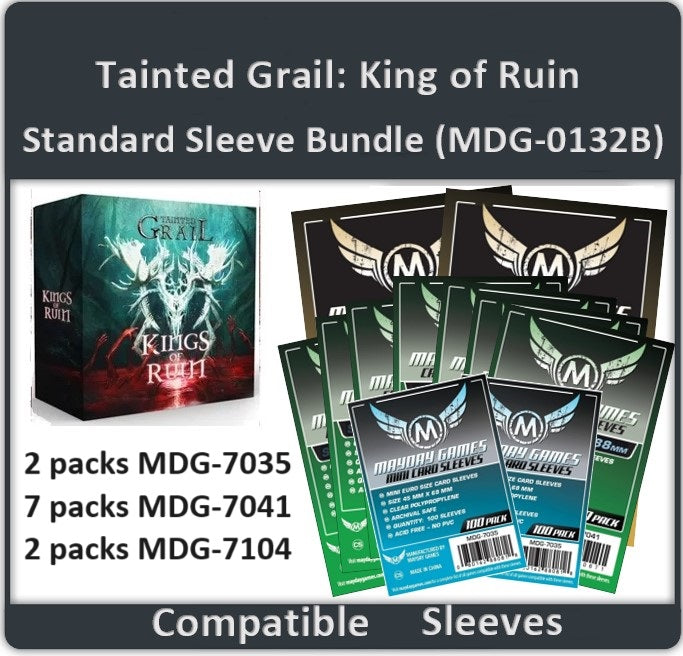 Tainted Grail: King of Ruins Compatible Card Sleeve Bundle