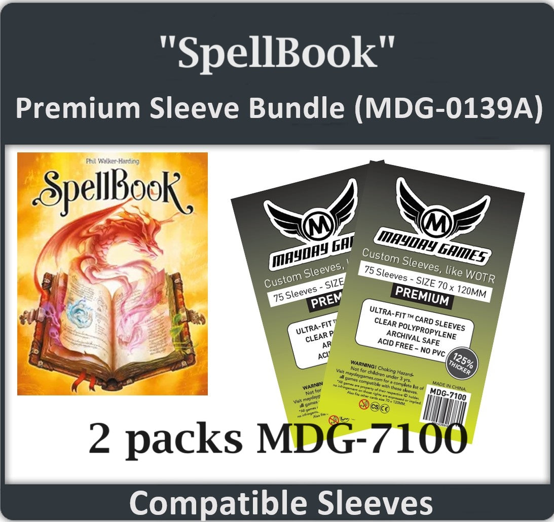 "SpellBook" Compatible Card Sleeves