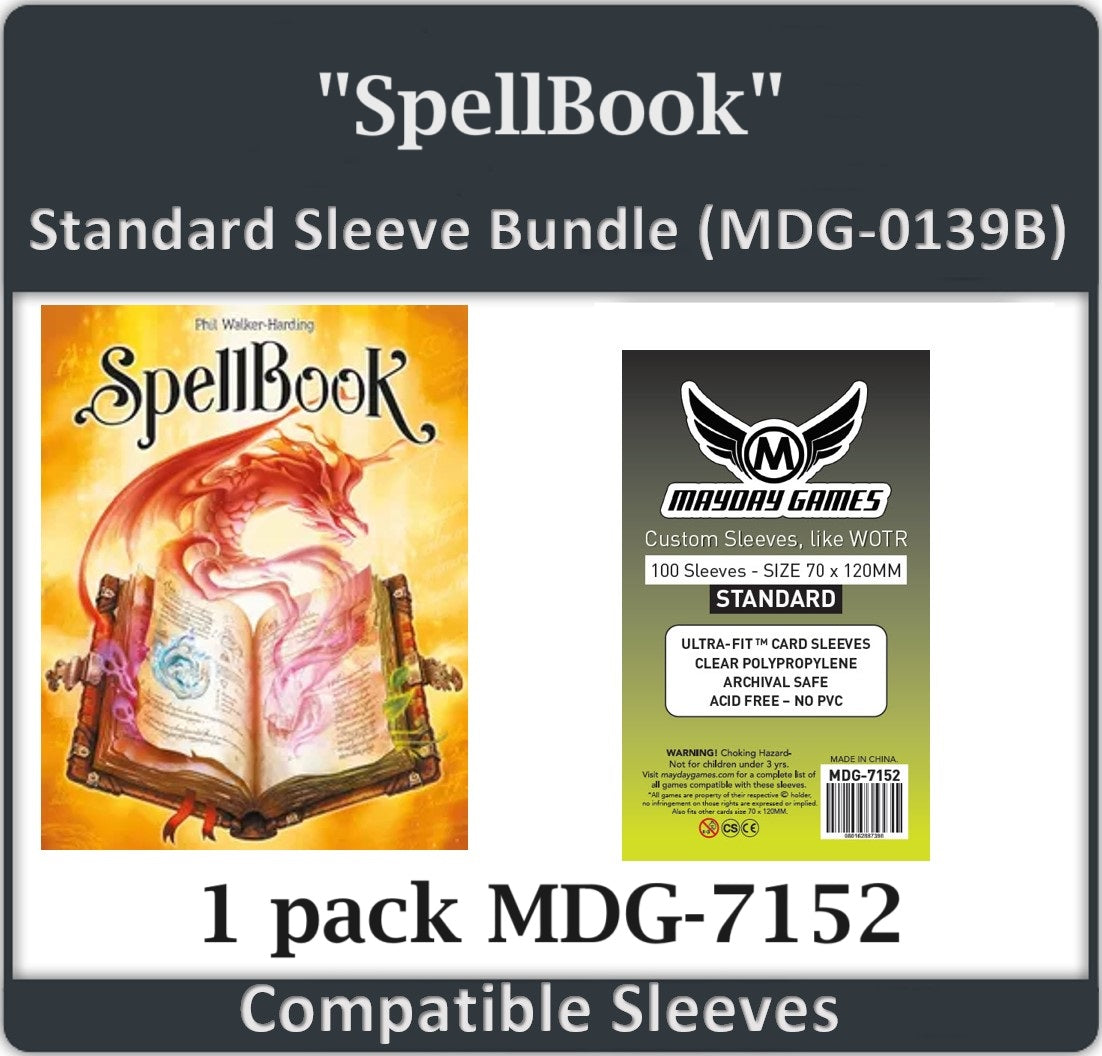 "SpellBook" Compatible Card Sleeves